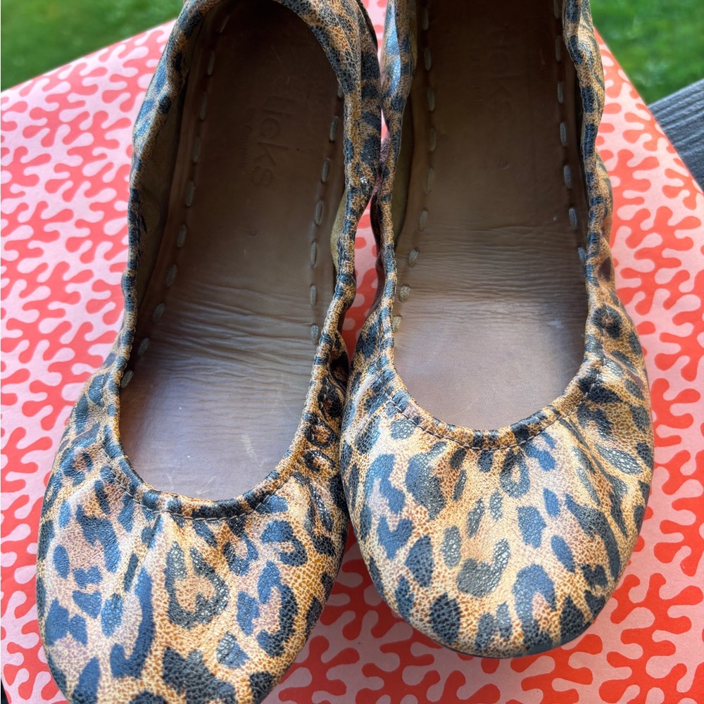 Tieks Leopard Print Flats size 9